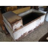 Galvanised water trough