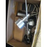 (7) Box containing chrome spotlight and other lighting