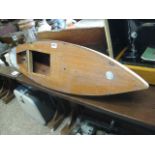 Wooden model boat