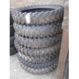 7 various spare tyres