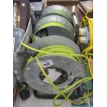 3x 40m cable extension reels