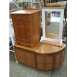 Pair of Nathan low level units incl. corner cupboard