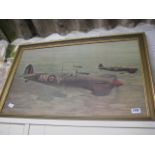 Framed print of Spitfire