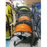 4x various cable extension reels