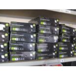 Half shelf containing LED Luceco floodlights with PIR