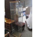 Glass display cabinet