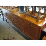 Mid century teak sideboard with 3 doors and 3 drawers