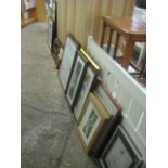 Run of various framed and glazed pictures and prints