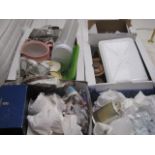 4 boxes of mixed ceramics, glassware and housewares