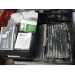 Tile cutter and box of bolts