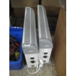 2 electric panel heaters