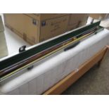 Metal cased Riley snooker cue