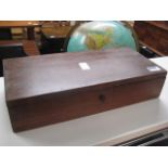 Small mahogany lockable box