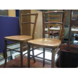 Pair of decorative wooden chairs
