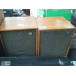 Pair of wooden cased Wharfedale speakers