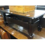 Dark oak bar table