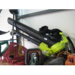 Ryobi electric leaf blower and vac