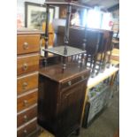 Edwardian mahogany music cabinet