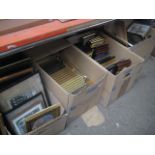 4 boxes of various small pictures, prints and picture frames
