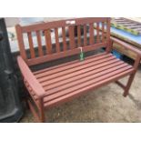 2 seater wooden garden bench