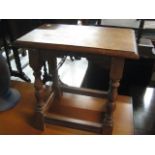 Dark oak side table