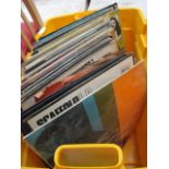 Crate of mixed records incl. Mel Brooks, Beethoven, Black Sabbath, etc.