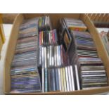 Crate of various CDs