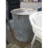 (2127) Large metal vintage storage container