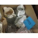 2 boxes of mixed ceramics and glassware