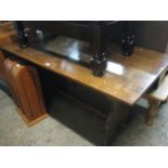 Dark oak bar table