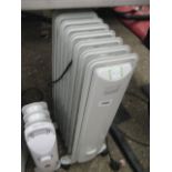 2 small electric heaters