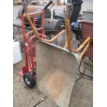 Metal wheelbarrow