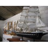 Collection of model sailing boats