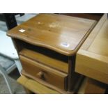 Pine single door bedside