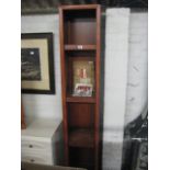 Wooden open fronted shelving unit