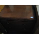 Dark oak 2 drawer chest