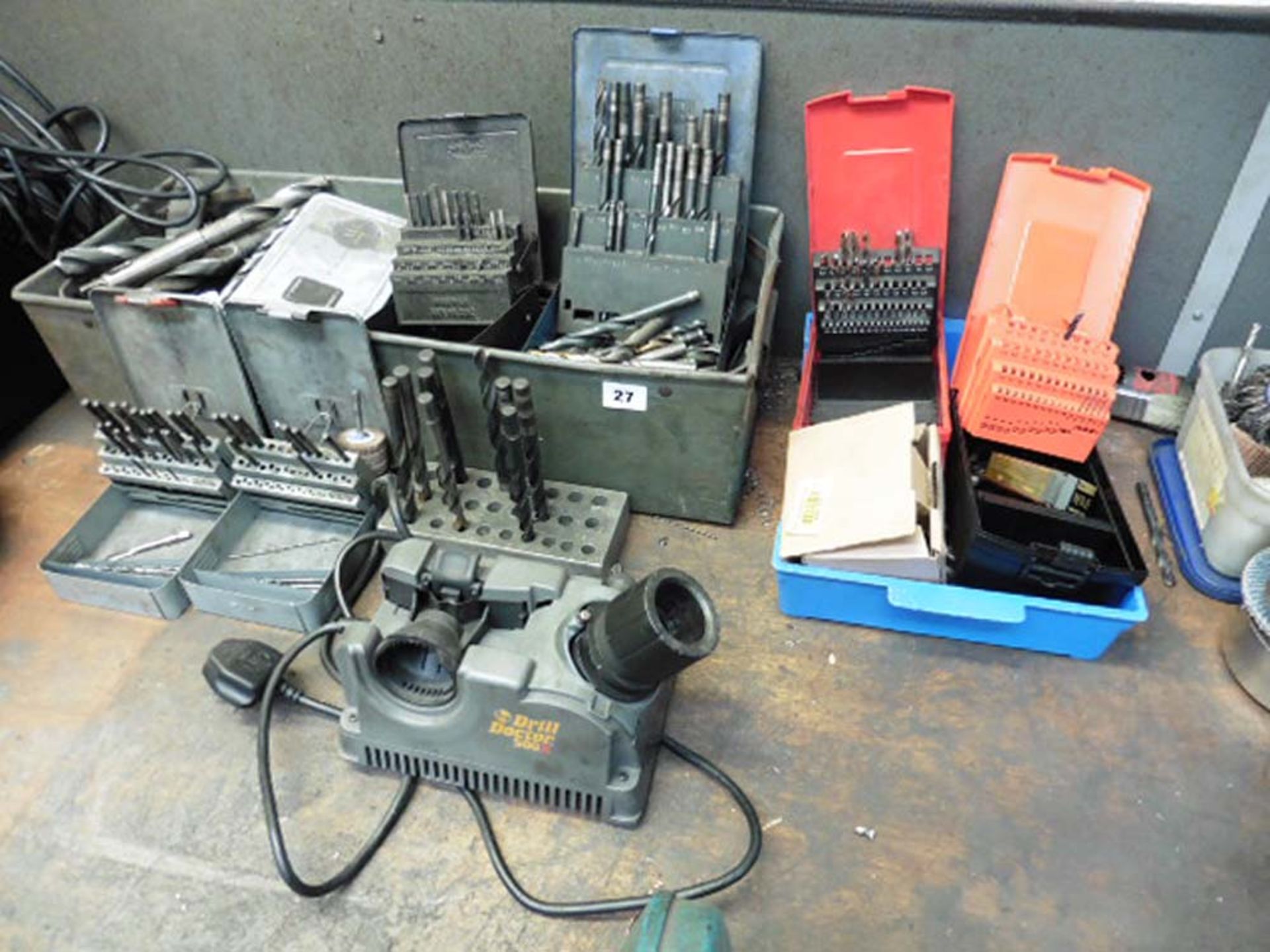 Quantity of Drill bits & drill bit sharpener