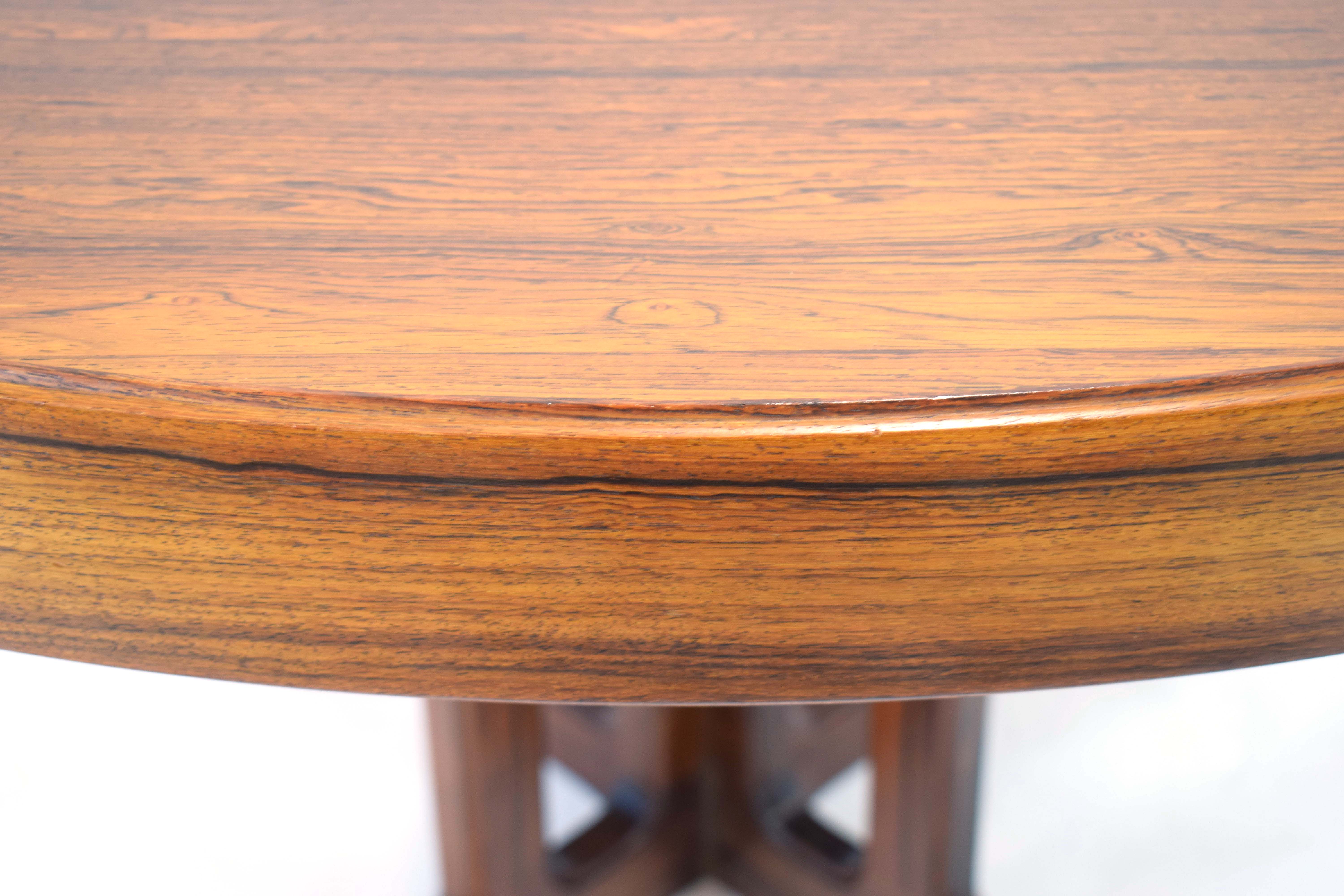 A 1960's Danish rosewood and crossbanded extending dining table, 130 cm to 190 cm, - Image 2 of 22