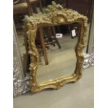 Small gilt framed wall mirror