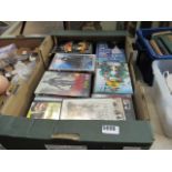 Box containing quantity of DVD's