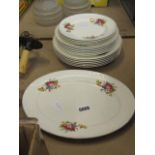 Quantity of Aynsley floral patterned crockery