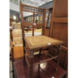 Bergere seated bedroom chair