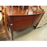 Bow fronted Edwardian sideboard