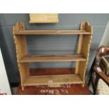 Pine 3 tier hanging shelf