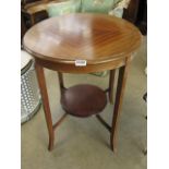 Circular 2 tier Edwardian side table