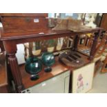 A Victorian two tier buffet, with cupboard under