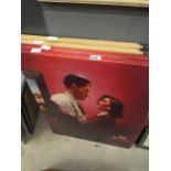 Four Jack Vettriano style wall hangings