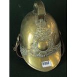 Reproduction brass firemans helmet