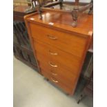 5 drawer chest of drawers in teak