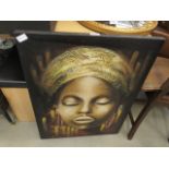 Canvas print of an African lady